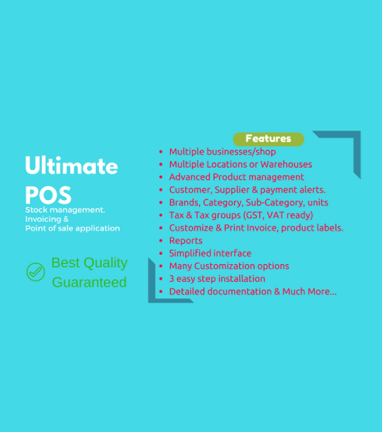 Ultimate POS – Best ERP, Stock Management, Point of Sale & Invoicing application